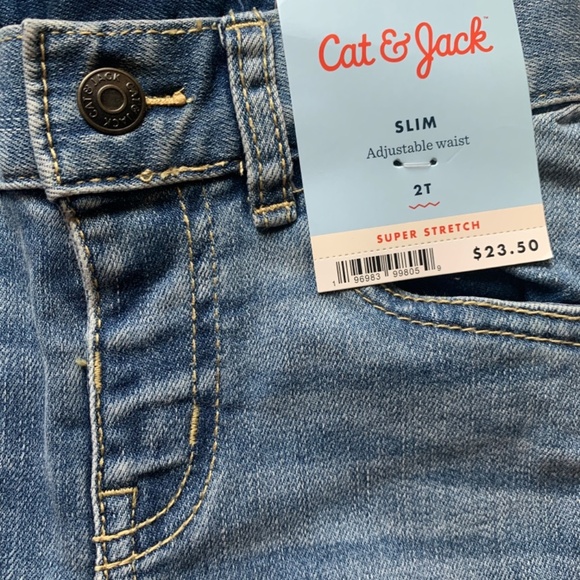 CAT AND JACK. SLIM CENIDO. SUPER STRETCH. SIZE 2T. MADE IN VIETNAM. - Picture 7 of 7